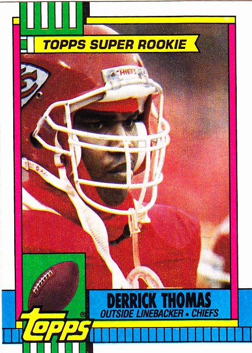 Derrick Thomas 248 Chiefs 1990 Topps Football Trading Card