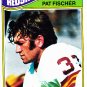 Pat Fischer #409 - Redskins 1977 Topps Football Trading Card