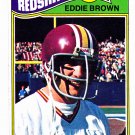 Eddie Brown #231 - Redskins 1977 Topps Football Trading Card