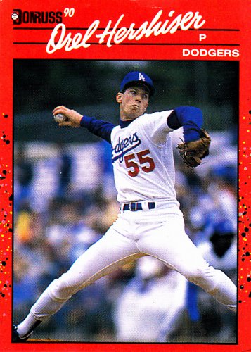 Orel Hershiser #197 - Dodgers 1990 Donruss Baseball Trading Card