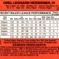 Orel Hershiser #197 - Dodgers 1990 Donruss Baseball Trading Card