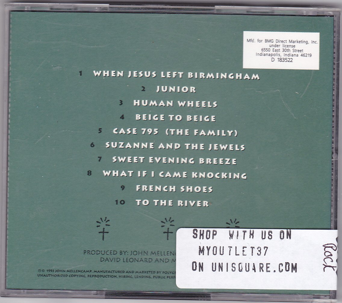 Human Wheels by John Mellencamp CD 1993 - Very Good