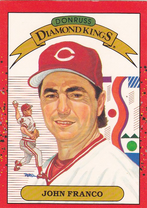 John Franco #14 - Reds 1990 Donruss Baseball Trading Card