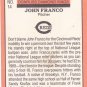 John Franco #14 - Reds 1990 Donruss Baseball Trading Card