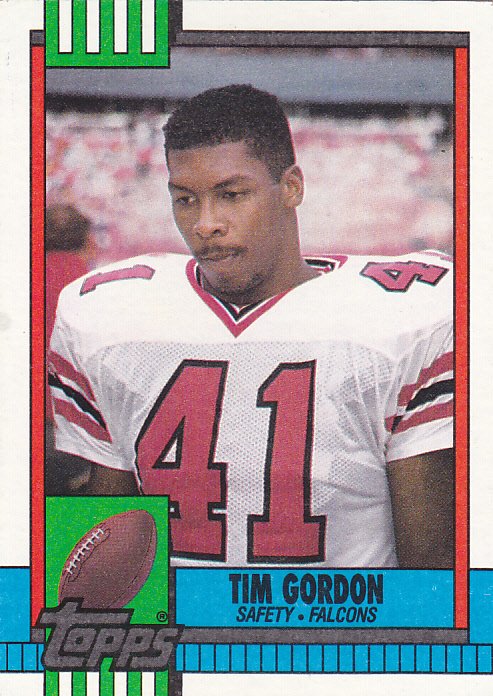 Tim Gordon #476 - Falcons 1990 Topps Football Trading Card