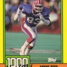 Andre Reed #7 - Bills 1990 Topps Football Trading Card