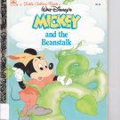 Disney's Mickey and the Beanstalk by A Little Golden Book 1988 Hardcover Book - Very Good