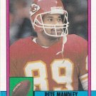 Pete Mandley #247 - Chiefs 1990 Topps Football Trading Card