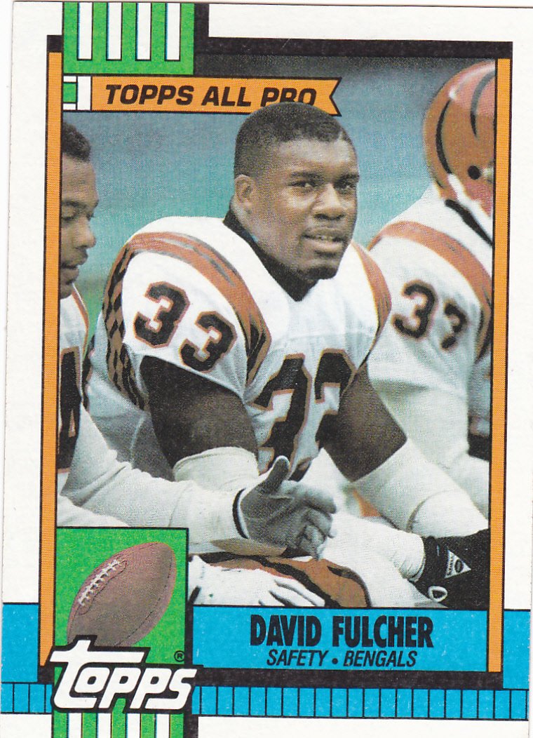 David Fulcher #273 - Bengals 1990 Topps Football Trading Card
