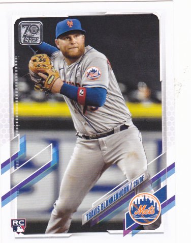Travis Blankenhorn #US231 - Mets Topps 2021 Rookie Baseball Trading Card
