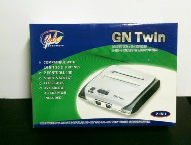 YOBO GN TWIN 2 IN ONE CONSOLE SEGA GENESIS & NINTENDO  - WORKS