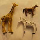 3 Piece Assorted Toy Animal Lot - estate find 220528 - Very Good