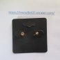 925 Sterling Silver Round Red Cubic Zirconia CZ Stud Earrings - Brand New
