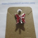 Stainless Steel Barbell Red Fairy Navel Belly Button Ring - Brand New