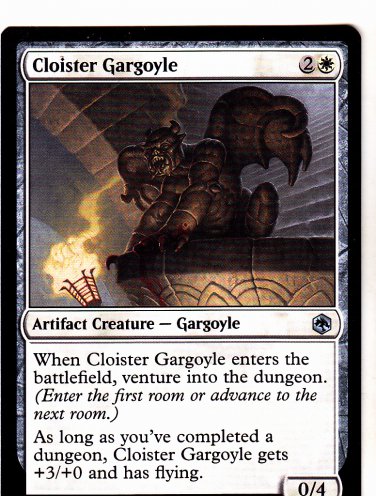 Cloister Gargoyle - White - Artifact Creature - Magic the Gathering Uncommon Trading Card