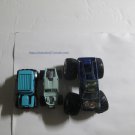 Assorted Toy Vehicle 3 Piece Mud Truck Lot - Very Good