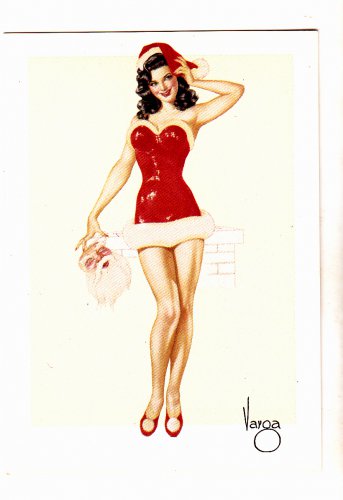 Calendar Dec. #1945 - Vargas 1993 Fantasy Art Trading Card