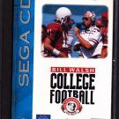 Bill Walsh College Football Sega CD 1993 Video Game - Good - COMPLETE