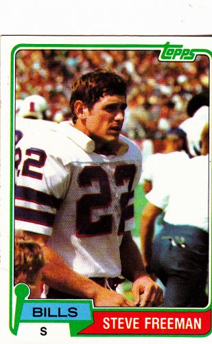 Steve Freeman #443 - Bills 1981 Topps Football Trading Card