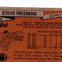Steve Freeman #443 - Bills 1981 Topps Football Trading Card