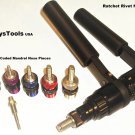 Ratchet Rivet Nut Tool Setter Kit with 8 Threaded Inch Size  Mandrels