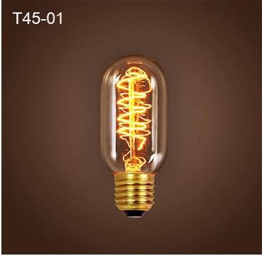 T45 01 Antique Vintage Retro Edison Light Bulbs 110/220V E27 40W