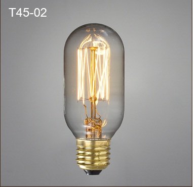 T45 02 Antique Vintage Retro Edison Light Bulbs 110/220V E27 40W