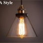 [A Style] Retro Vintage Pendant Lights Clear Glass for Decoration