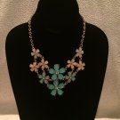 Blue Pastel Floral Necklace