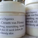 Organic Milk Cream With Honey, Face Hydrator.