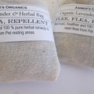 Organic Botanical FLEA Repellant Bags.
