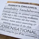 "Sensibility Sandalwood"  LIGHT SCENT Soothing Butters Soap