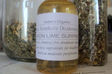 Organic Simplicity Spray Deodorant.