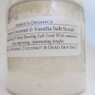 Organic Sweet Coconut Vanilla-  Stimulating Salt Scrub