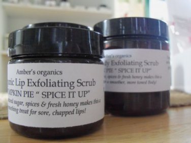 Organic Pumpkin Pie "Spice It Up"  - Lip Exfoliant.