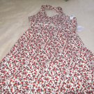 COOL! Vintage Pattern Midriff Cutout Dress NEW XS F21