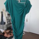 AMAZING STRETCH AQUA Dress RUCHED NEW Small F21