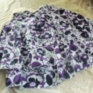 Gorgeous Purple & Black Floral Flounce Skirt - ADORABLE  - Small