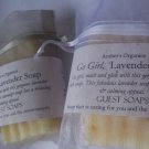 Go Girl Lavender GUEST SACHET soaps, CUTE, 100% Natural.