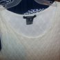 BOHO Gorgeous CREAM Peplum Type Hem TOP Small F21
