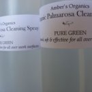 Organic Palmarosa Oil PURE GREEN Cleaning Spray.