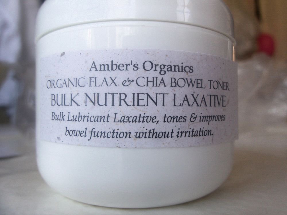 Organic CHIA & FLAX Bowel Lubricant, Cleanser & Toner.