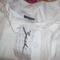 Gorgeous White Button-Front TIE Skirt Size Small NEW
