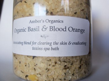 Organic Basil & Blood Orange Bathing Salts - Clearing