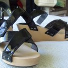 GAP Ladies BLACK Wood Sandal, BRAND NEW size 7 CUTE!