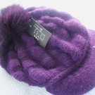 Hot  PURPLE Oversized Cap GORGEOUS SMALL - NEW