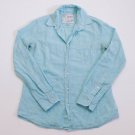 Joe's Jeans THE SHIRT striped XS dress TEAL blue Nordstrom button down casual
