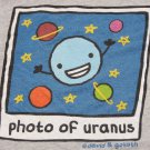 Men's David & Goliath Stupid Factory PHOTO OF URANUS T-Shirt Gray size XL SOFT!