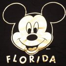 Men's 80's VTG FLORIDA Mickey Mouse GOLD T-Shirt tee XL Velva sheen short sleeve