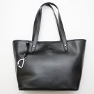 Ralph Lauren Polo Sloan Shopper Tall Tote Handbag Purse Black Leather NEW $299